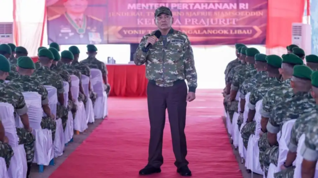 Prajurit Perbatasan Harus Siap Tempur dan Sejahterakan Rakyat, Pesan Menhan Sjafrie