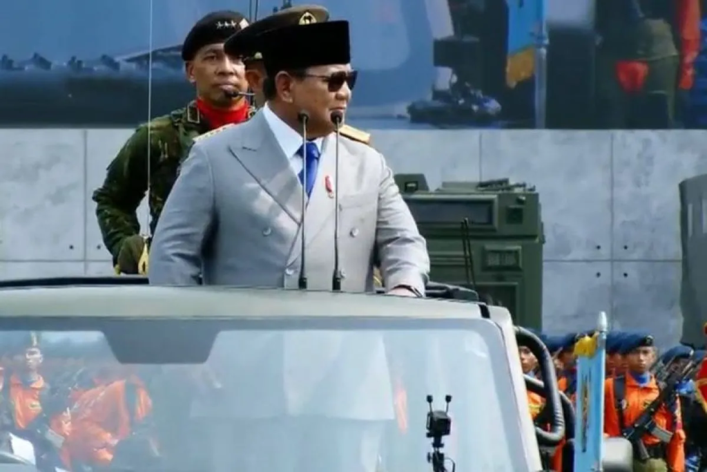 Prabowo HUT TNI maung